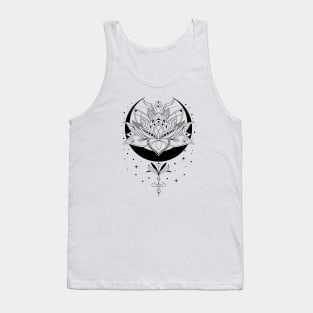 Moon Lotus Flower Tank Top